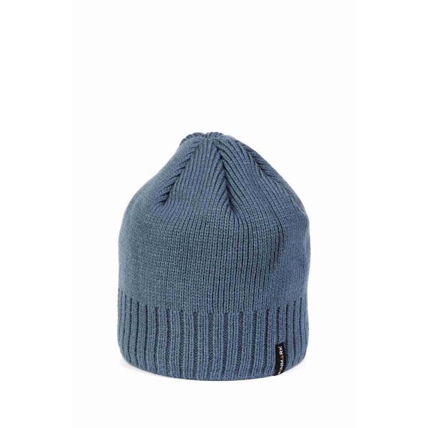 Finmark Finmark zimní čepice Зимна плетена  шапка, синьо, размер