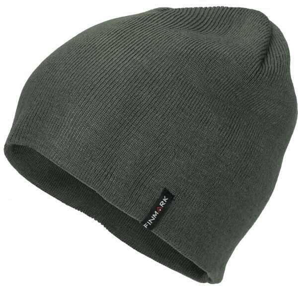Finmark Finmark zimní čepice Зимна плетена  шапка, сиво, размер