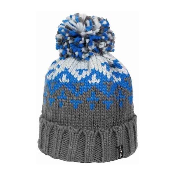 Finmark Finmark zimní čepice Зимна плетена  шапка, сиво, размер