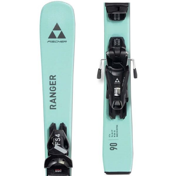 Fischer Fischer RANGER JR+FJ4 CA JRS Юношески ски за спускане, тюркоазено, размер