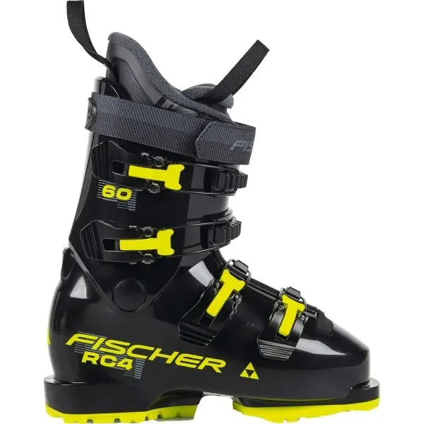 Fischer Fischer RC4 60 JR GW BLACK/BLACK Ски обувки, черно, размер