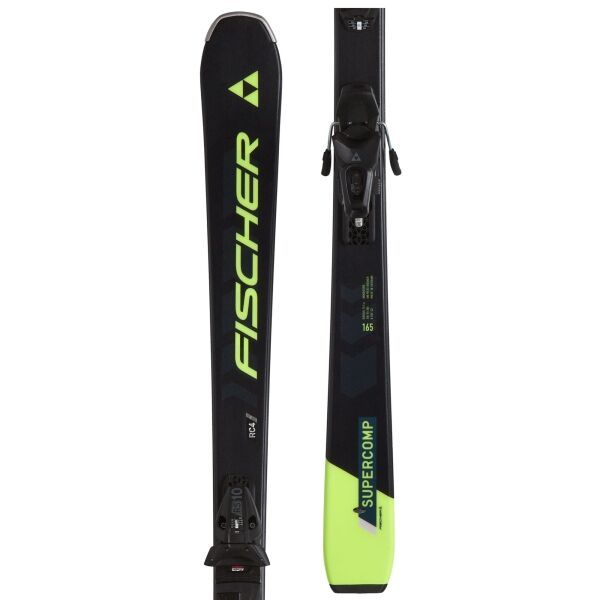 Fischer Fischer RC4 SUPERCOMP SLR + RS 10 GW SLR Ски за спускане, тъмносин, размер