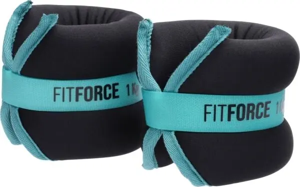 Fitforce Fitforce ANKLE 2 x 1,0 KG Тежести за глезени, черно, размер