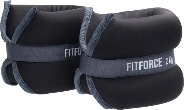 Fitforce Fitforce ANKLE 2 x 2,0 KG Тежести за глезени, черно, размер