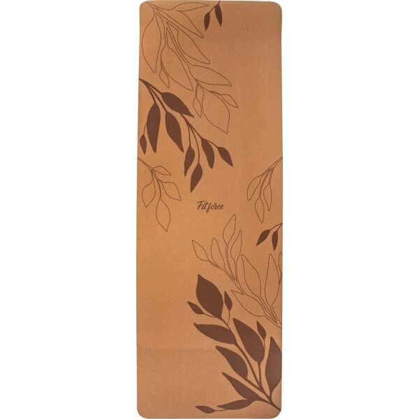 Fitforce Fitforce CORK MAT Йога постелка, кафяво, размер