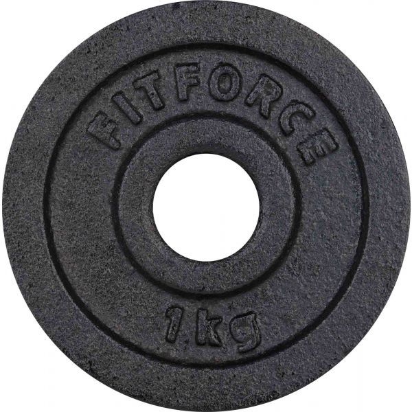 Fitforce Fitforce ДИСК ЗА ЩАНГА 1 КГ ЧЕРЕН 30 ММ Диск за щанга, черно, размер