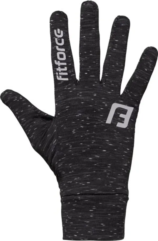 Fitforce Fitforce FEATHER JR Юношески ръкавици за бягане, тъмносиво, размер 9-10Y