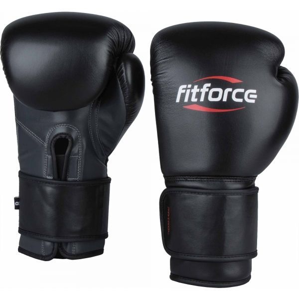 Fitforce Fitforce PATROL Тренировъчни боксьорски ръкавици, черно, размер 14 OZ