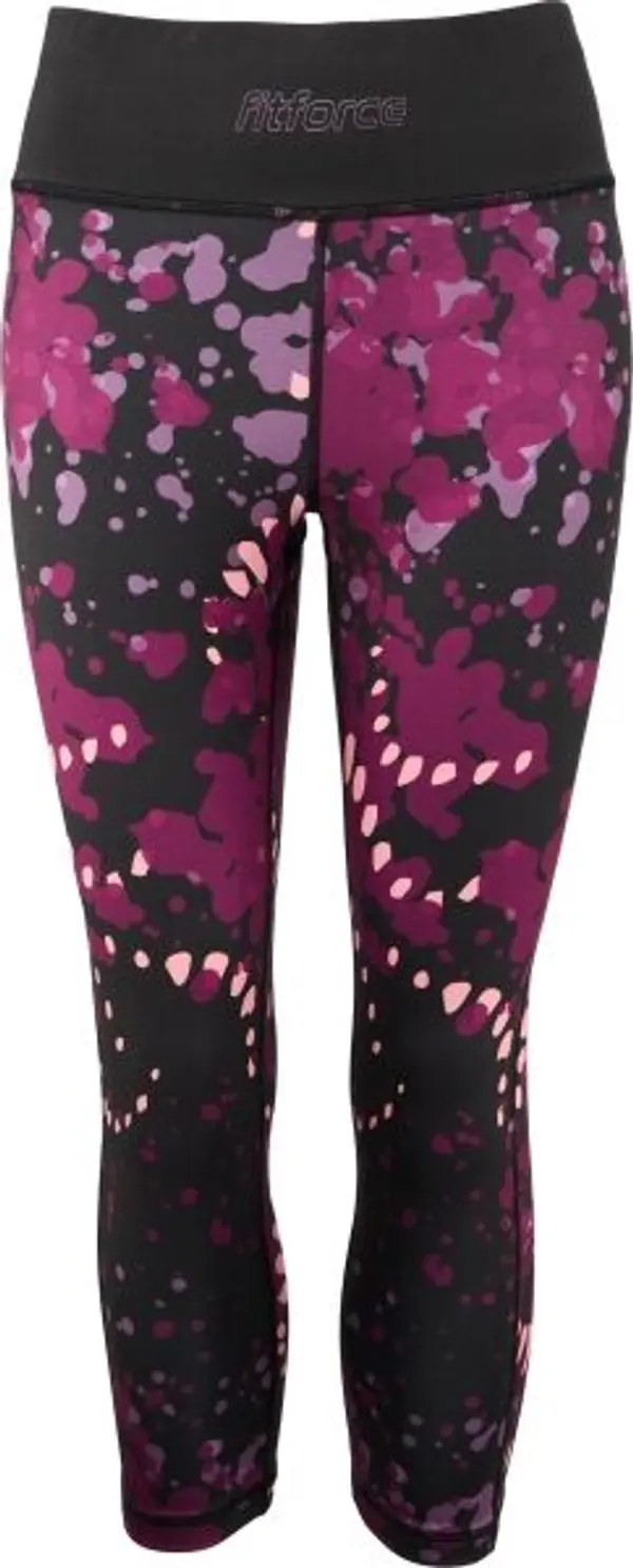 Fitforce Fitforce JETT Дамски 3/4 фитнес клин, черно, размер