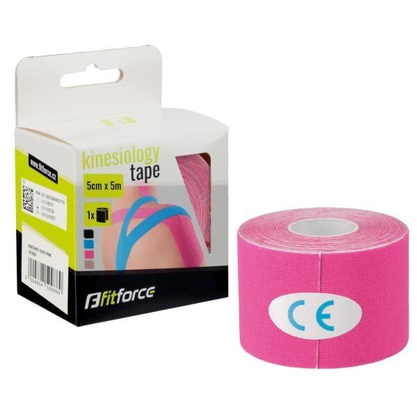Fitforce Fitforce KINETAPE Кинезиологична тейп лента, розово, размер