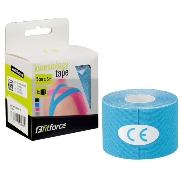 Fitforce Fitforce KINETAPE Кинезиологична тейп лента, светлосиньо, размер