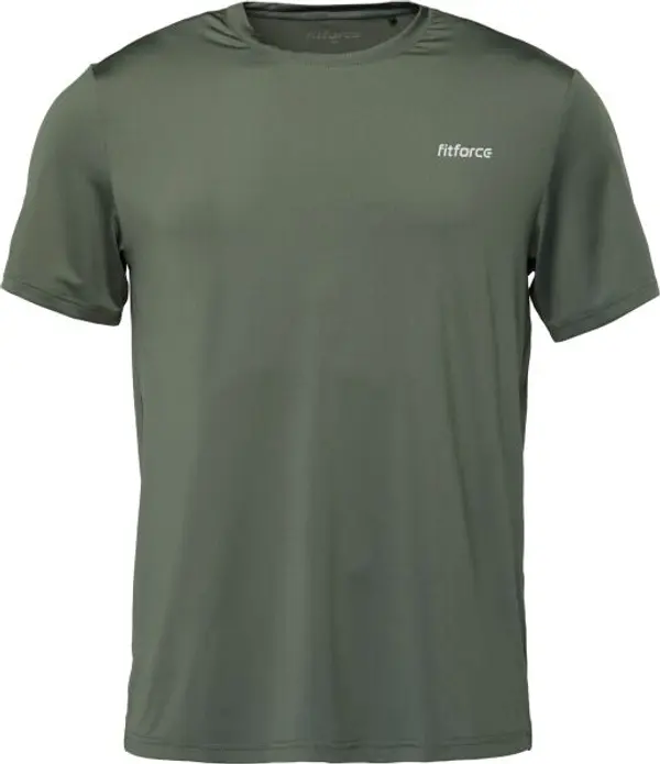 Fitforce Fitforce NICCONE Мъжка тениска за бягане, khaki, размер