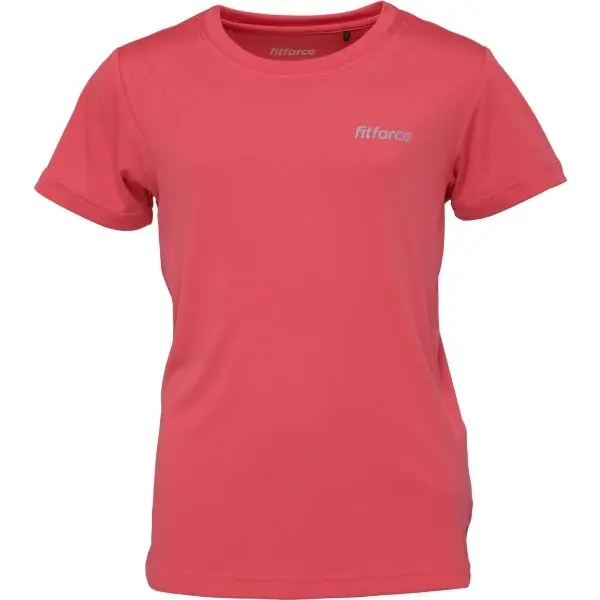 Fitforce Fitforce OLVE Детска тениска за фитнес, цвят сьомга, размер 128-134