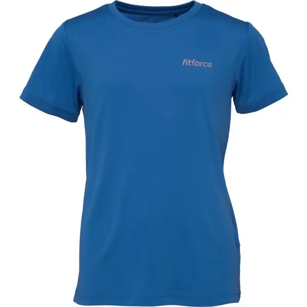 Fitforce Fitforce OLVE Детска тениска за фитнес, синьо, размер 128-134