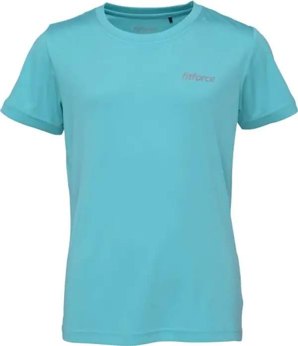 Fitforce Fitforce OLVE Детска тениска за фитнес, тюркоазено, размер 164-170