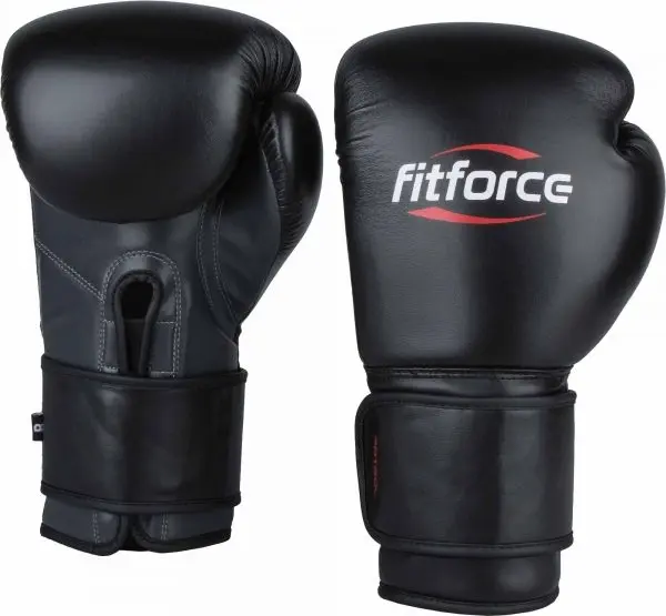 Fitforce Fitforce PATROL Тренировъчни боксьорски ръкавици, черно, размер