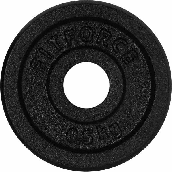 Fitforce Fitforce PLB 0,5KG 25MM Тежести- кръгли, черно, размер