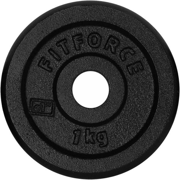 Fitforce Fitforce PLB 1KG 25MM Тежести- кръгли, черно, размер