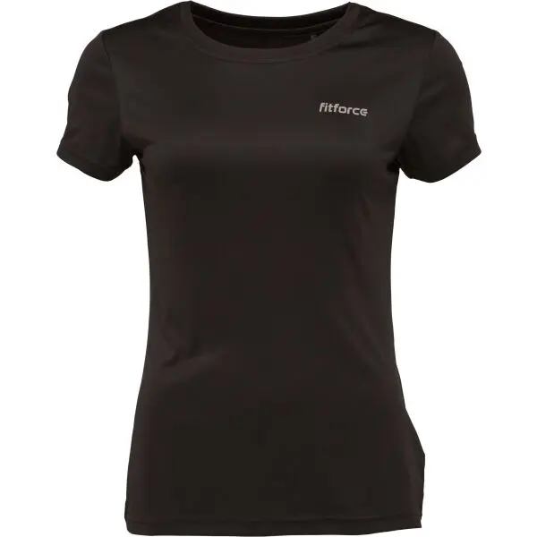 Fitforce Fitforce RISA Дамска фитнес тениска, черно, размер