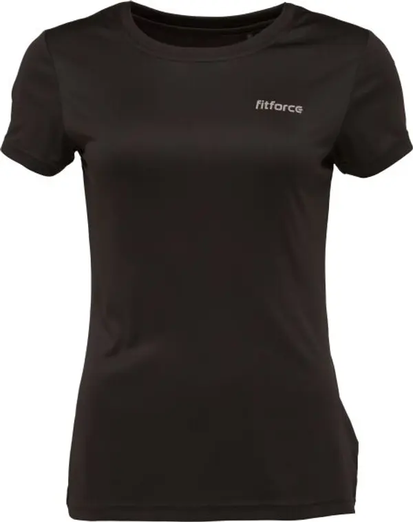 Fitforce Fitforce RISA Дамска фитнес тениска, черно, размер