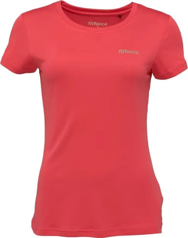 Fitforce Fitforce RISA Дамска фитнес тениска, цвят сьомга, размер