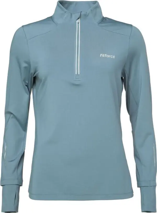 Fitforce Fitforce TESARRA Дамски суитшърт  за бягане, светлосиньо, размер