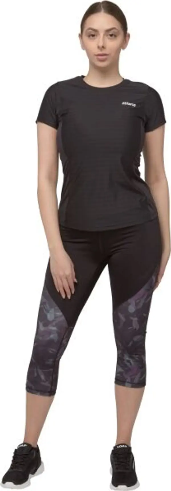 Fitforce Fitforce TYLONE Дамски 3/4 фитнес клин, черно, размер