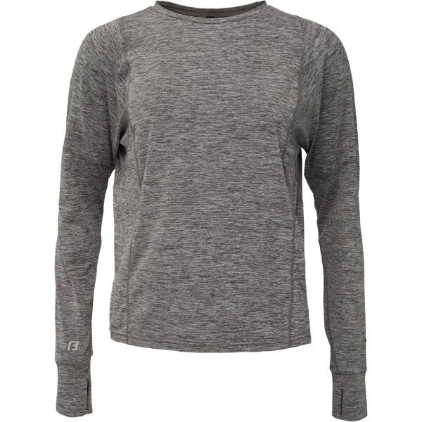 Fitforce Fitforce VALKA Дамска фитнес тениска с дълги ръкави, сиво, размер