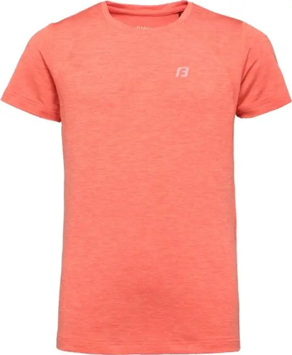 Fitforce Fitforce ZARINKA Момичешка тениска за фитнес, цвят сьомга, размер 128-134