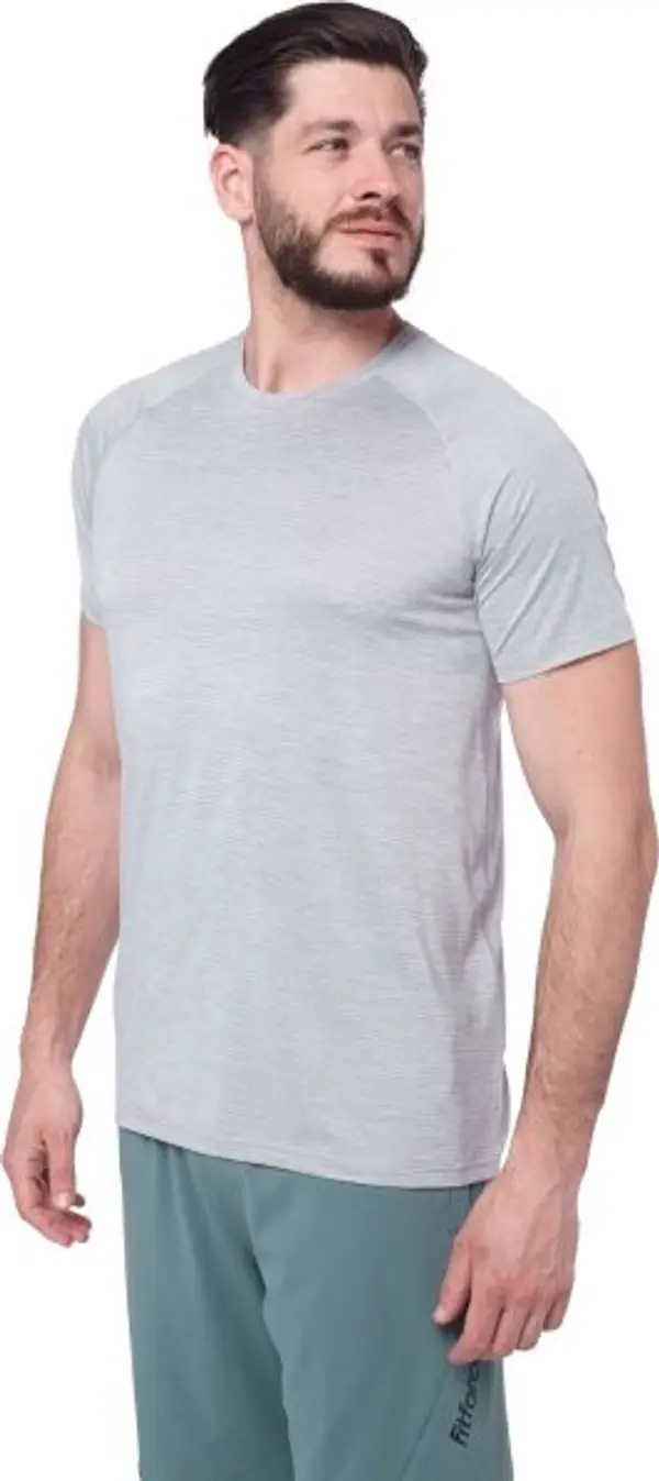 Fitforce Fitforce ZEND Мъжка фитнес тениска, сиво, размер