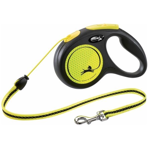 FLEXI FLEXI NEON REFLECT M Автоматичен повод, светлоотразителен неон, размер M