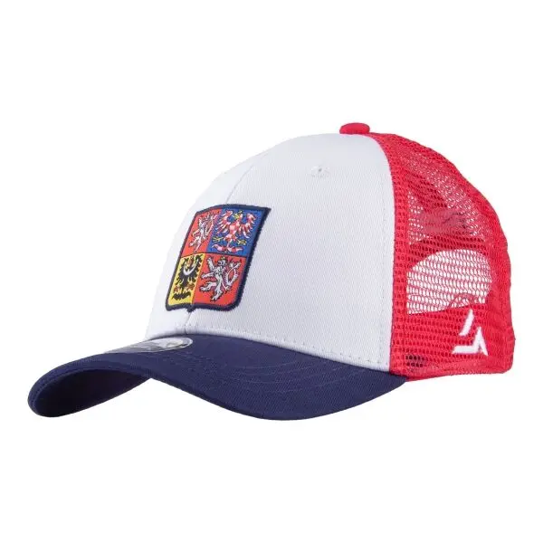 FLLÖS FLLÖS B-CAP CZECH 9 Детска бейзболна шапка с козирка, червено, размер UNI