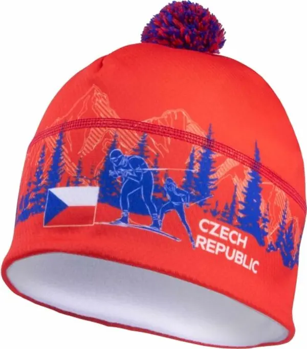 FLLÖS FLLÖS FANLINE CAP CZECH 3 Спортна шапка, червено, размер UNI