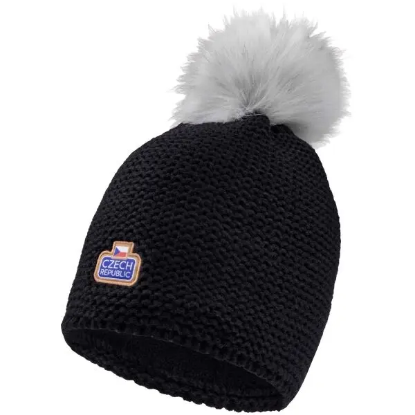 FLLÖS FLLÖS FANLINE HAT CZECH 7 Зимна шапка, черно, размер UNI