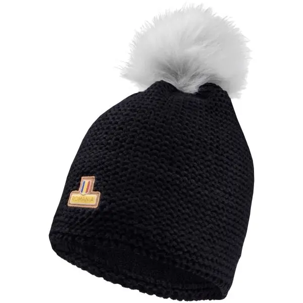 FLLÖS FLLÖS FANLINE HAT ROMANIA 6 Зимна шапка, черно, размер
