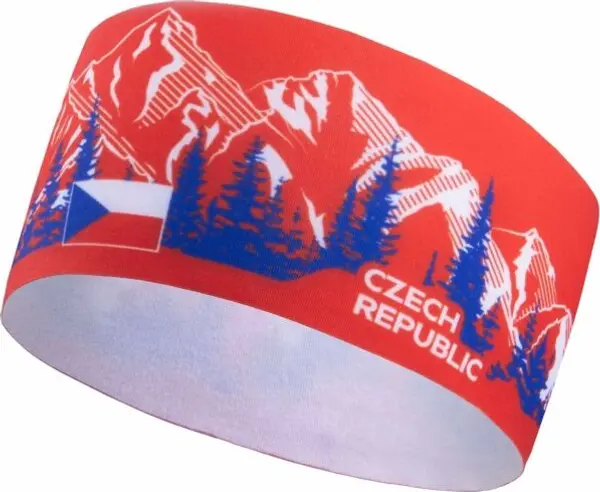 FLLÖS FLLÖS FANLINE HEADBAND CZECH 3 Спортна лента за глава, червено, размер UNI