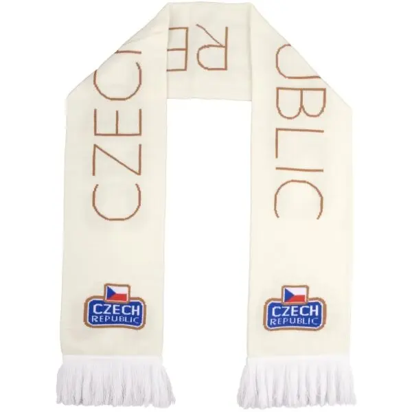 FLLÖS FLLÖS FANLINE SCARF CZECH 10 Зимен шал, бяло, размер UNI