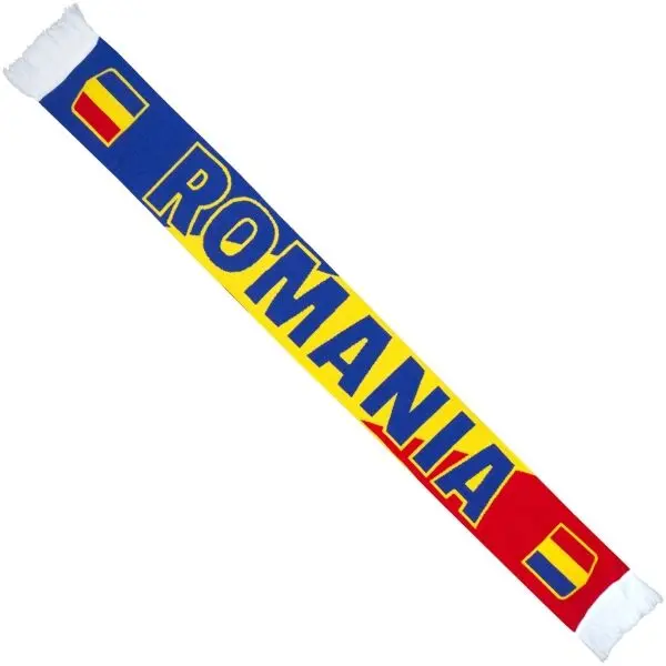 FLLÖS FLLÖS FANLINE SCARF ROMANIA 5 Зимен шал, жълто, размер