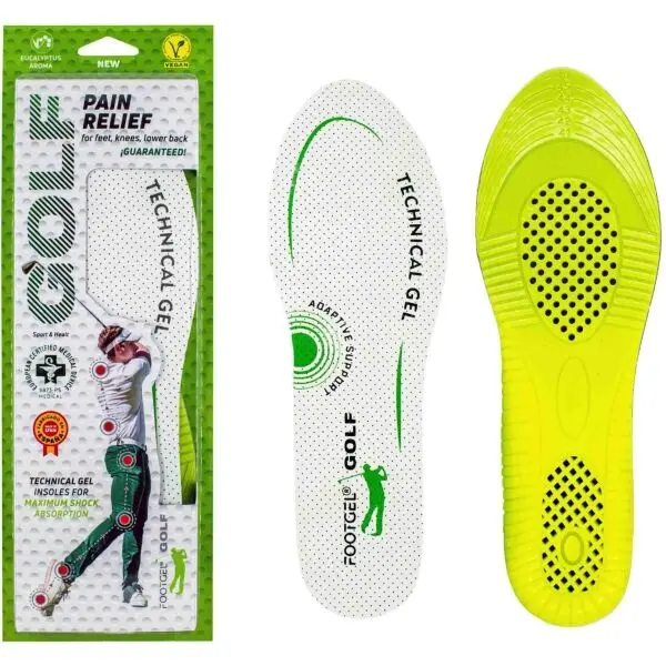 FOOTGEL FOOTGEL GOLF Спортни гел стелки, бяло, размер