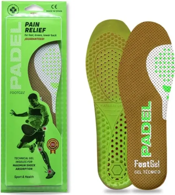 FOOTGEL FOOTGEL PADEL TENIS Стелки с гел, кафяво, размер