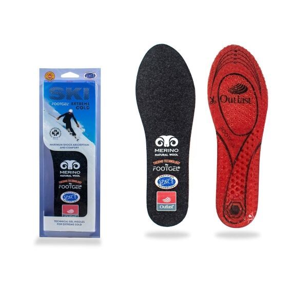 FOOTGEL FOOTGEL SKI Стелки с гел, черно, размер