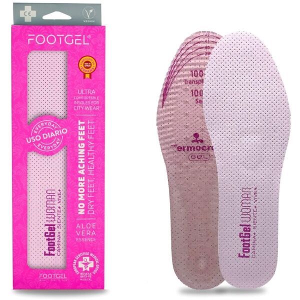 FOOTGEL FOOTGEL WALKING W Стелки с гел, розово, размер