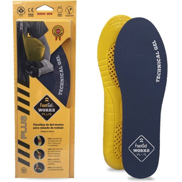 FOOTGEL FOOTGEL WORKS PLUS Стелки с гел, тъмносин, размер