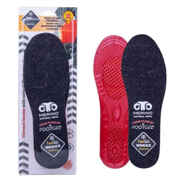 FOOTGEL FOOTGEL WORKS WINTER Стелки с гел, червено, размер