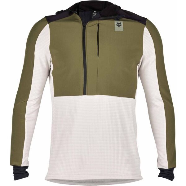 Fox Fox DEFEND THERMAL HOODIE Суитшърт за велосипед, зелено, размер