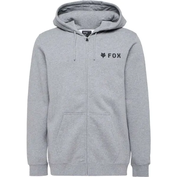 Fox Fox FLEECE ZIP Мъжки суитшърт, сиво, размер