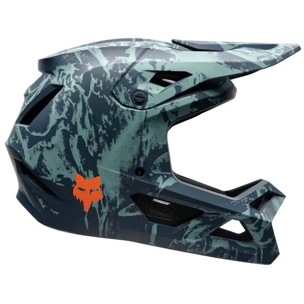 Fox Fox RAMPAGE IMG PRINT CE Интегрална каска, тъмносин, размер (57 - 58)