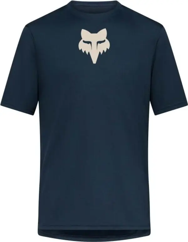 Fox Fox RANGER SS JERSEY FOX HEAD Мъжка фланелка за колоездене, тъмносин, размер