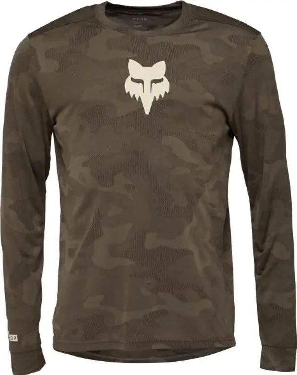 Fox Fox RANGER TRU DRI LS Мъжка фланелка за колоездене, khaki, размер