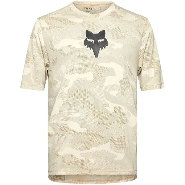 Fox Fox RANGER TRU DRI SS Мъжка фланелка за колоездене, бежово, размер